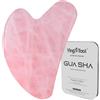YingErTool Quarzo rosa Gua Sha 100% pietra naturale, strumento Guasha viso per scolpire la mascella e ridurre il gonfiore, strumento di massaggio Gua Sha adatto per la routine quotidiana di cura della pelle