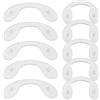 EMSea 10 paia di naselli in morbido silicone a forma di U antiscivolo ponticello di ricambio per occhiali da vista avvitati, 5 piari, taglia M e 5 piari, taglia S