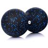 FIZYO Palla da Massaggio Doppia in EPP 24x12 cm - Massaggiatore Muscolare Large per Schiena, Collo, Gambe e Trigger Point, Fisioterapia, Yoga, CrossFit, Pilates, Recupero e Riabilitazione (Blu)