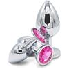 Skurk Plug Anale Set di 3 Piccolo/Medio/Grande - Sex Toy Anali per Uomini e Donne, Buttplug in Metallo, Dilatatori Comfort e Sicurezza, Sex Toys Coppia Colore Rosa
