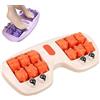 Lyoveu Portable Dual Foot Massage Roller,3-in-1 Foot Massager for Plantar Fasciitis,dual Feet Massager Roller, Feet Massagers for Pain and Circulation, Deep Tissue Muscle Massage for Home and Office -Orange