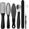 Generic Set di strumenti professionali 7 in 1 per pedicure, rimozione di calli e pelle morta, kit esfoliante multifunzionale per uomini e donne, uso domestico e pedicure (nero)