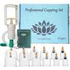 Uplife Set Coppettazione - Ventose Massaggio Schiena - Per Cupping Therapy, Vacuum Terapia. Ventosa per Trattamento Cellulite e Sollievo dai Dolori Muscolari (12 Ventose)