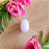 Oeufs de Yoni Uovo in quarzo rosa, piccolo, forato