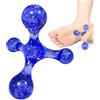 Generic Massaggiatore manuale a 4 angoli, portatile, multifunzionale, per muscoli, schiena, collo, articolazioni, piedi, spalle, gambe