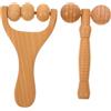 Healeved 2 Pezzi Massaggiatore Gambe Grattino Schiena Strumenti Di Rotolamento Per Massaggio In Legno Massaggiatore Viso Per Piedi In Legno Da Massaggio Per Il Viso Strumento Per