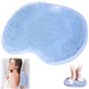 Giugio Piedi Scrubber per Doccia, Massaggiatore Lavaggio del Piede per Doccia con Ventose Antiscivolo, Cuscinetto di Massaggio in Silicone Antiscivolo, Esfoliare, Circolazione Sanguigna (blu)