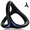 Adorime Sex Toys Anelli Pene, 3 in 1 Anelli Pene Ritardanti,Ritardare L'eiaculazione Precoce e Aumenta la Potenza per L'erezione Anello Fallico Triangolo per la Stimolazione di Coppia Giocattoli Sessuali