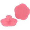 Generic Scrubber viso in silicone a forma di fiore con impugnatura setole morbide in silicone per pulizia quotidiana ed esfoliazione leggera in doccia o lavandino, rosa, 1 pezzo
