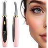Ziyonix Piegaciglia Elettrico Riscaldato Ricaricabile - Piegaciglia Termico con 3 Modalità di Temperatura e Riscaldamento Rapido, Arricciatura Naturale a Lunga Durata per Donna, Design Sicuro USB