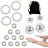 Liekadijiae 4 Palline Massaggianti Per Riccio,10 Anelli Massaggianti,4 massaggianti Bracciali,Sfera Magnetica Per Massaggi o Massagg,Massaggiatore Per Dita,Anelli Per Agopressione,Per Ridurre Stre