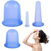 KSBBHDS 4 coppette in silicone, ventose per massaggio, coppe per massaggio in silicone, ventose per massaggio riutilizzabili, accessori per massaggi di bellezza, adatti per il massaggio del corpo e il manteni