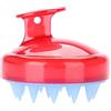 Boolavard Spazzola per capelli Massaggiatore per capelli Massaggiatore per capelli, BOOLAVARD Pennello per cura del cuoio capelluto (Rosso)