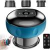 Leikurvo Coppettatrice elettrica a infrarossi, 12 marce, Smart Vacuum coppettazione, massaggiatore con telecomando, ricaricabile, dispositivo Guasha per sollievo dal dolore e disintossicazione del corpo (blu)