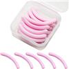 REBECASKYENS 26 cuscinetti di ricambio per piegaciglia, in silicone, universali, rosa