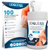 Udivita 100 Salviette Apparecchi Acustici per Pulizia e Detersione Udiclean - in Dispenser Richiudibile Salva Umidità - Salviette Maxi 17x15cm Ideali per Eliminazione di Cerume e Sporco