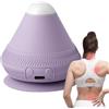 Generic Palla massaggiante montabile, rullo elettrico per fascia, con supporto a ventosa e calore, strumento per la muscolatura di schiena, piedi, yoga, recupero fitness, benessere per uomini e donne