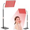 Ruioomeep Lampada a pannello per terapia della luce rossa con 225 LED, 660 nm e 850 nm, infrarossi vicini, 5 livelli di luminosità e timer integrato, per alleviare il dolore per tutto il corpo, viso, collo