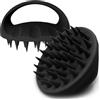 Ithyes Massaggiatore Cuoio Capelluto, Scalp Massager, Spazzola Massaggio Cuoio Capelluto, Spazzola Per Lo Shampoo, Trattamenti Capelli, Crescita Capelli, Silicone Massaggiatore Testa,1 Pezzi (nero)