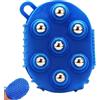 Licsaliwe Rullo massaggiante, Rullo massaggiante con sfera ruotabile a 360° con 7 sfere metalliche rotanti, Rilascio muscolare della fascia Gua Sha, per viso, collo, schiena, addome, gambe e corpo intero, Blu