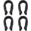 YUYTE 4 clip per agopressione massaggiante, clip per agopressione, magneti portatili, per ridurre lo stress, mal di testa e emicrania, rosa (nero)