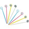 Hilai Specchio dentale per denti, specchietti per la bocca monouso,100 pezzi Strumenti dentali con specchio dentale con impugnatura dentale leggera Strumenti di rimozione della placca dentale