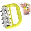 Generic Rullo per massaggio linfatico e anticellulite, rullo per massaggio muscolare profondo, strumento portatile per il massaggio del corpo per gambe, spalle e schiena, giallo