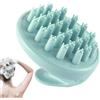 HunicandIU Spazzola massaggiante per cuoio capelluto, spazzola per shampoo, massaggiatore per cuoio capelluto, massaggiatore per cuoio capelluto, spazzola per shampoo in silicone, spazzola per capelli