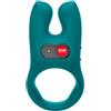 Fun Factory NŌS - Anello fallico vibrante | per il pene | con stimolatore del clitoride | Sex toy uomo e coppie | 5 modalità | Impermeabile (Deep Sea Blue)