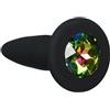 NS Novelties Glams Mini Plug silicone con Salgemma - Nero