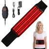 SGZIOO Cintura a Luce Rossa con 105 LED, SGZIOO 660 e 850 nm Terapia a Luce LED e Infrarossi Vicini, Red Light Therapy, Ideale per Gambe, Spalle, Schiena, Vita e Cosce