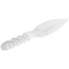 NKlaus Athame Energetico in Selenite 23,5 cm - Lama in Pietra Naturale Levigata per Meditazione, Equilibrio dei Chakra, Rituali e Pulizia Spirituale
