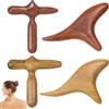 PORFOYO 4 Pezzi Legno Di Massaggio Aste Baston, Massaggiatore In Legno, Bastone Da Massaggio, Bastoncini Digitopressione Per Il Massaggio Professionale Di Gambe, Spalle