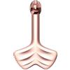 HAZUU Rulli viso Gua Sha e penna di agopuntura in acciaio inossidabile - Rullo di metallo per occhi e collo, strumenti per massaggi anti-età del viso (Leaf shape)