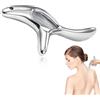 Zyluniy Massaggiatore Trigger Point in Acciaio Inox - Gua Sha per Collo, Schiena e Piedi, Strumento Massaggio Triangolo con Coppette, Allevia Dolori Muscolari