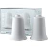 BellaBambi Set da 2 BellaBambi Maxi duo coppette per cupping | cup per massaggio fasciale & trigger point | Ideale per schiena, glutei, addome, cosce | Made in Germany | SENSITIVE per pelli sensibili - bianco