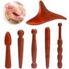 ZMDMAH 6 Pezzi Massaggiatore Trigger Point in Legno Bastoncino da Massaggio Muscolare per Agopuntura per Rilassare Piedi Collo Spalle e Braccia