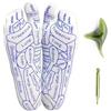 DHASUWT Set di calzini per riflessologia con strumento per massaggio ai punti trigger point, set di calzini per massaggio ai piedi con penna per agopressione, per donne e uomini, rimedio per alleviare il