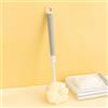 Generic Scrubber per la schiena per doccia, scrubber doccia esteso con manico lungo in spugna a rete e nylon rigido, spazzola per il corpo per uomini e donne, accessori da bagno per la casa, grigio