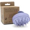 FABCARE Massaggiatore Cuoio Capelluto, Spazzola Massaggio Cuoio Capelluto, Steli di Grano, Silicone, Massaggiatore, Capelli Asciutti e Bagnati, Crescita Capelli, Violet
