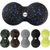FIZYO Palla da Massaggio Doppia in EPP 16x8 cm - Massaggiatore Muscolare per Schiena, Collo, Piedi e Trigger Point, per Fisioterapia, Yoga, CrossFit, Pilates, Recupero e Riabilitazione (Nera, Blu)