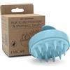 FABCARE Massaggiatore Cuoio Capelluto, Spazzola Massaggio Cuoio Capelluto, Steli di Grano, Silicone, Massaggiatore, Capelli Asciutti e Bagnati, Crescita Capelli, Turquoise