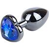 SXOVO Deluxe Anal Plugs Set Acciaio inossidabile Metallo Principianti Butt plug con Cristallo Sexy toys uomini e donne