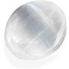 NKlaus Pietra naturale per massaggi in selenite | Lucidata a mano, pietra curativa energetica per rilassamento, meditazione e lavoro dei chakra, lunghezza: 2 cm