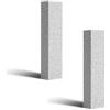 VACUBXBY 2 spazzole per la pulizia della pietra pomice, per la pietra pomice, per la pietra ostinata e la calce, blocco di pulizia per cucina, forno, doccia, bagno, lavandino (grigio)