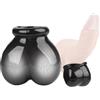OnundOn Cock ring estremo sex toy BDSM Anello in silicone estremo, accessorio per adulti, anello multifunzione (nero)