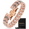 MagnetRX® Bracciale Magnetico da Uomo in Rame - EllipseMAX 5X con Magneti da 5.000 Gauss - Bracciale Uomo in Rame 99,9%, Lunghezza Regolabile, Design Pneumatico