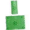 KOMBIUDA Tappetino per Massaggio Piedi Tpe Verde 2 Pezzi per Casa | Superficie a Pressioni Differenziate, Supporto Reflex, Formato Compatto da Riporre