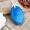 Generic Pietra pomice ovale naturale per piedi, lavica, pedicure, strumenti per la rimozione di calli e pelle morta, per piedi e mani, blu