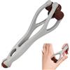 Smaoqingji Doppio Rullo Massaggiatore Mano e Dito - 1 Pezzo, Grigio Bianco, Massaggiatores per Mani e Dita, Adatto per Massaggiare Dita, Palmi Delle Mani Braccia Alleviare la Pressione Sulle Dita
